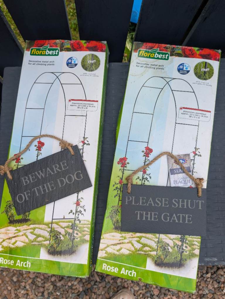 New Florabest Rose Arch - Decorative Metal Garden Arch