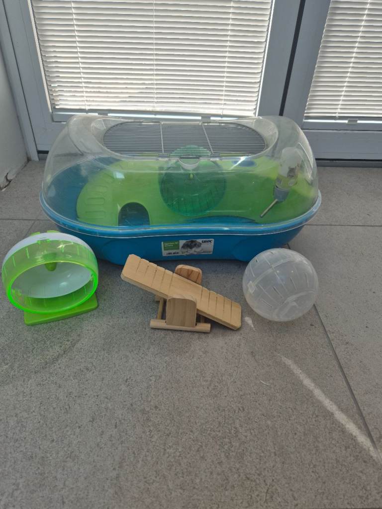 Hamster cage with accessories 