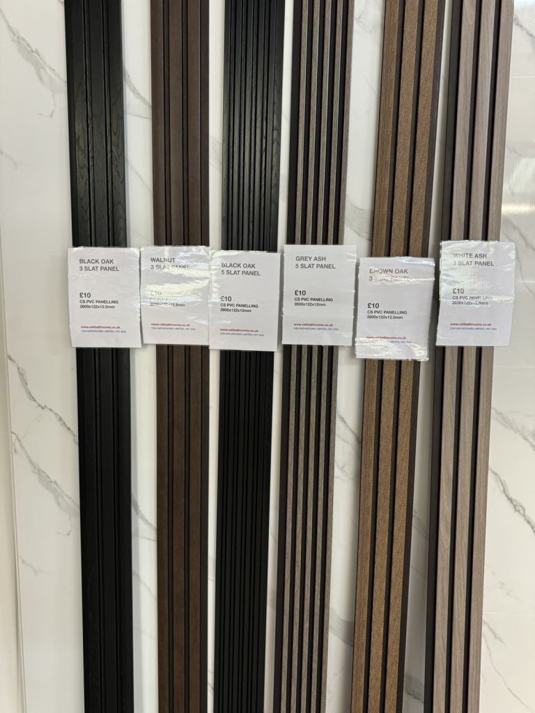 Slat panels, acoustic panels, flute panels. @cshbathrooms HX15UA 