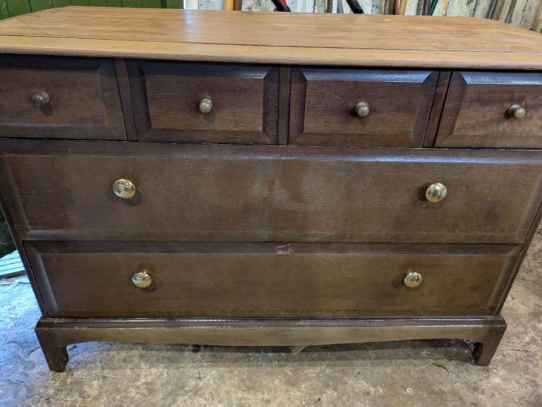 Vintage 1950s "Stag" Chest of drawers