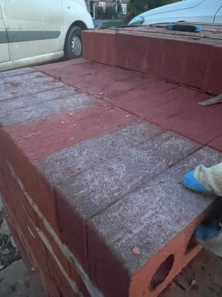 NEW 80 mixed red clumber bricks 