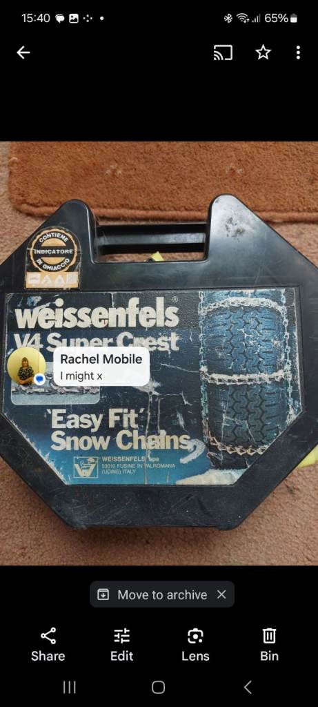 Car snow chains 