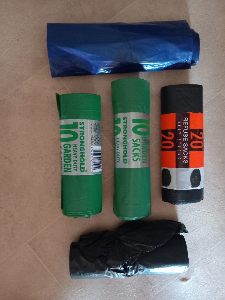 Bundle of new refuse sacks.  Buyer to collect.  If advert is live then item is still available.
