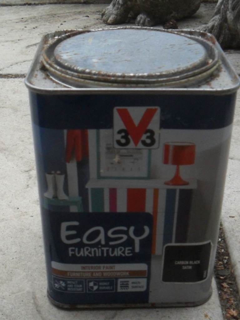V33 Easy Furniture Interior Paint Carbon Black 1L - NEW