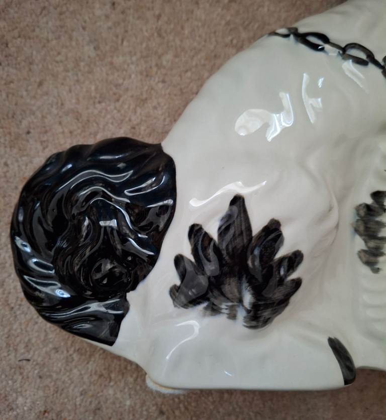 Vintage Staffordshire King Charles Spaniel Style Dog Ornaments