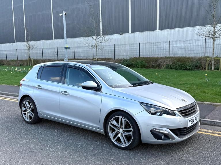 2014/14 PEUGEOT 308 FELINE 1.6 HDI 115 PS 6 SPEED-SILVER-1/2 LEATHER-PAN ROOF!!!
