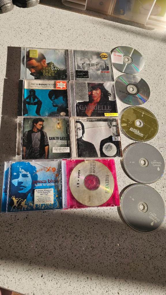 6 x CDs £2.50 for the lot and I'll throw in extras without cases. James Blunt sold 