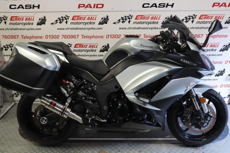 2018 Kawasaki Z1000SX, with luggage. 