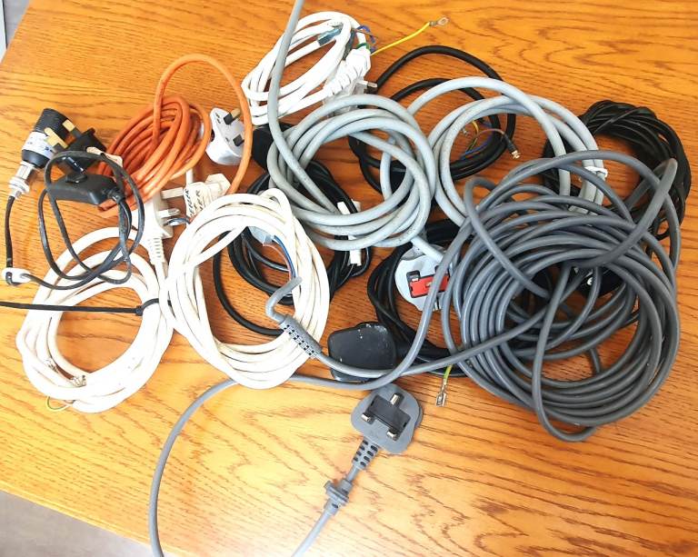 image for Joblot Cables and Plugs