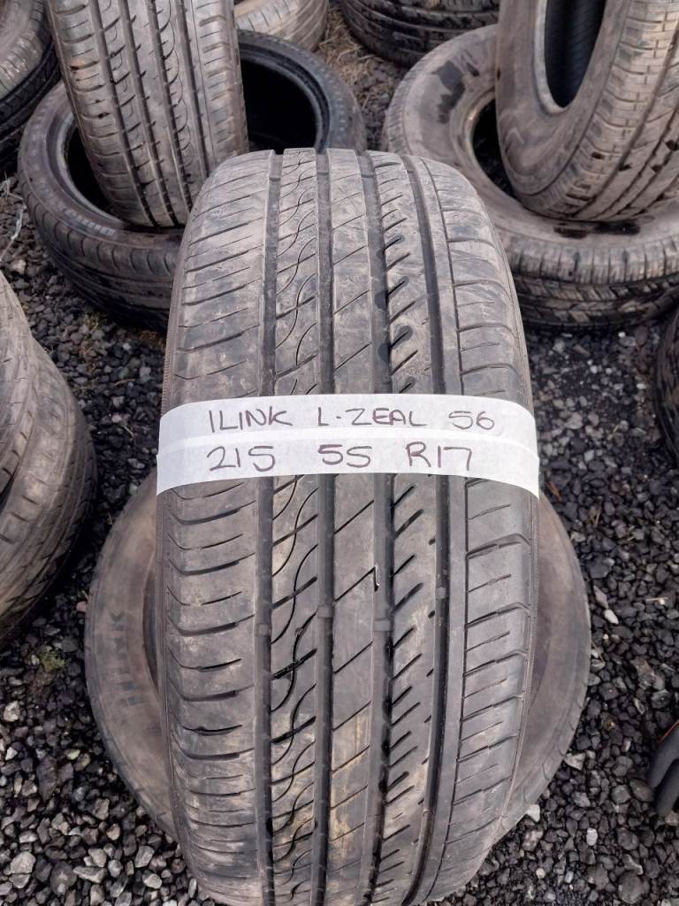215 55 R17 iLink L Zeal 56 - set of 2 part worn tyres 