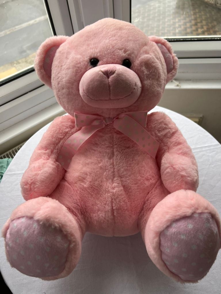 Large Pink Teddy Bear – Great Condition, Soft Plush Toy