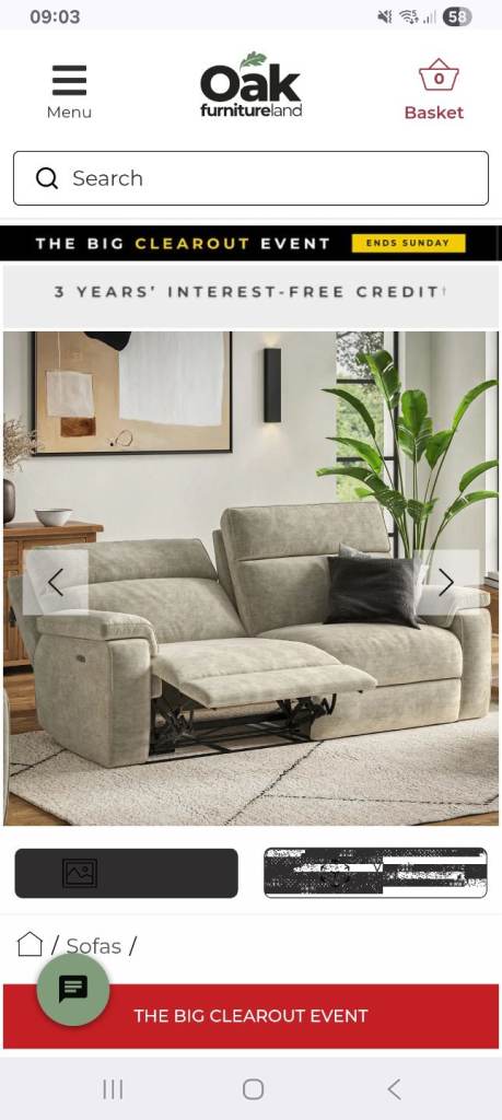 Double recliner wanted
