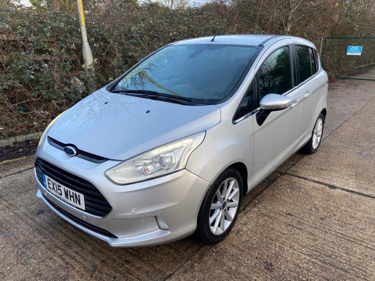 2015 Ford B-MAX 1.6 TDCi Titanium 5dr Silver 75k Miles Years MOT Warranty £20 Road Tax MPV Diesel...