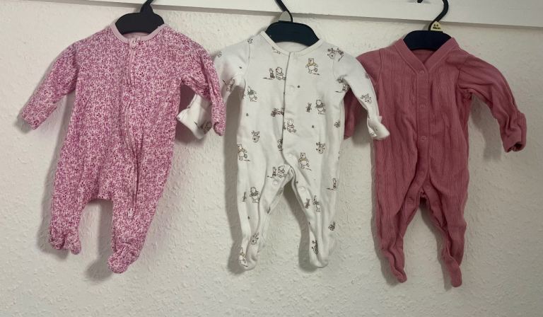 Girls Newborn Babygro ~ Little Nutmeg & Disney Baby