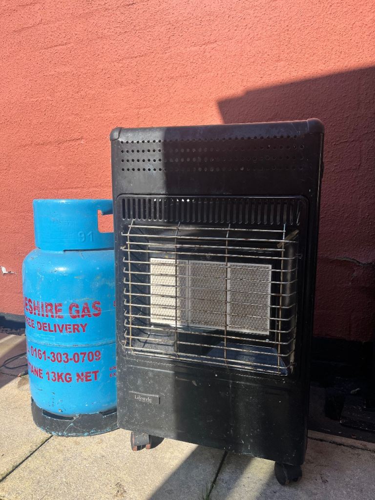 Portable gas heater outdoor garage use gas cylinder 