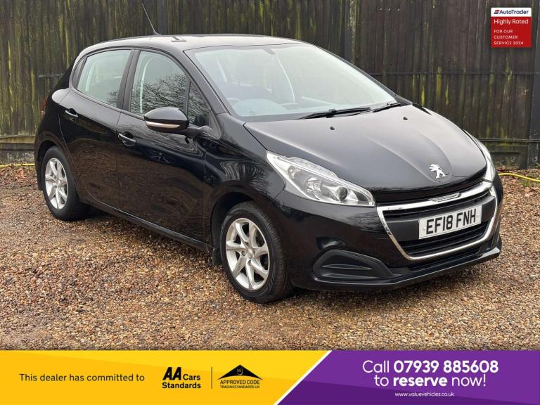 2018 Peugeot 208 1.2 PureTech 82 Active 5dr HATCHBACK PETROL Manual