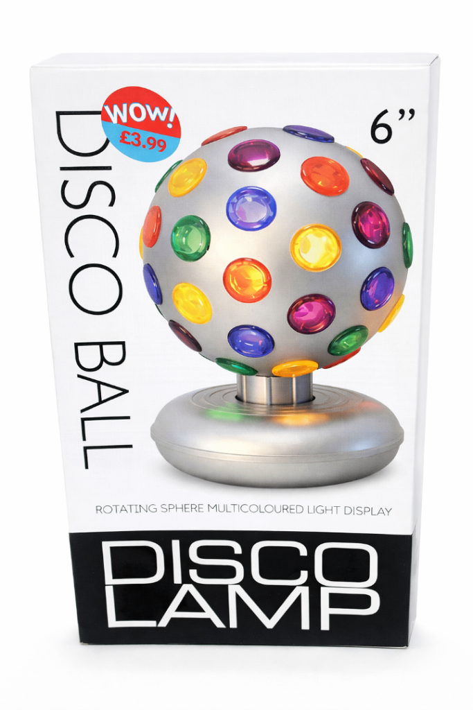 Disco Lamp / Rotating Disco Ball – Multicoloured Light Display – Works Perfectly