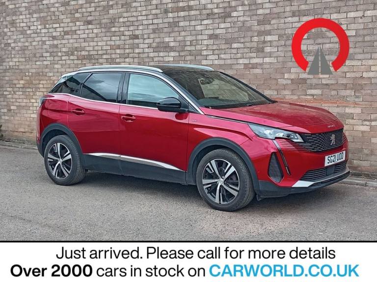 2021 Peugeot 3008 1.2 PureTech GT SUV 5dr Petrol EAT Euro 6 (s/s) (130 ps) HATCHBACK Petrol Autom...