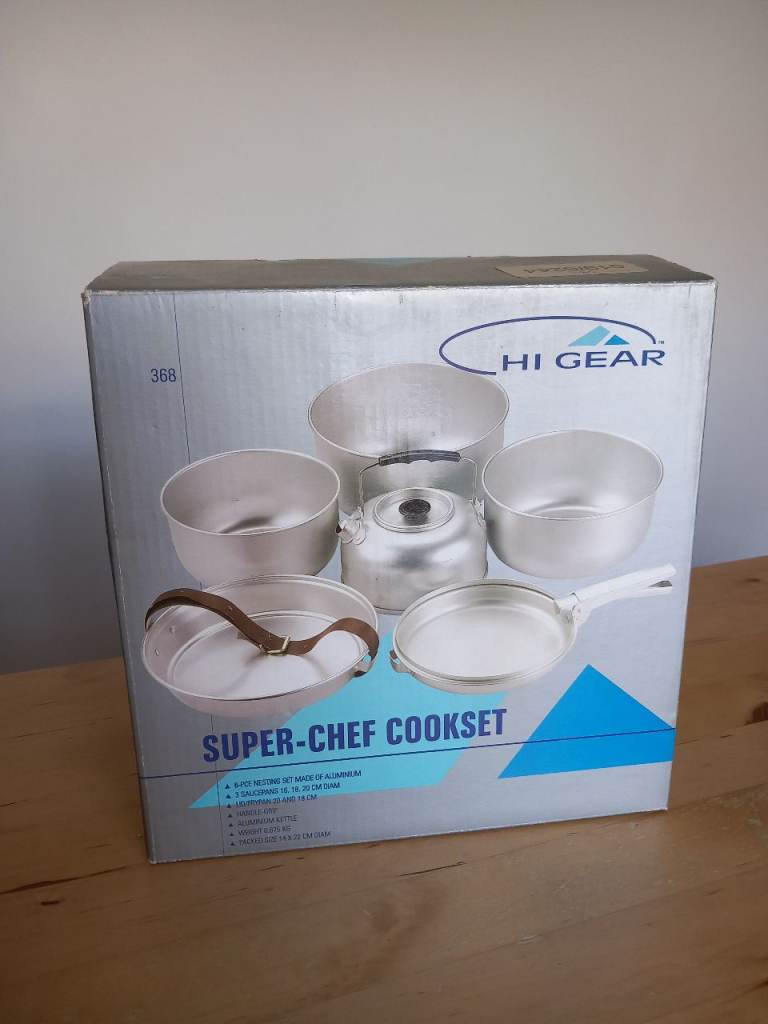 NEW Hi Gear Super-Chef Cookset - Camping Pots and Pans