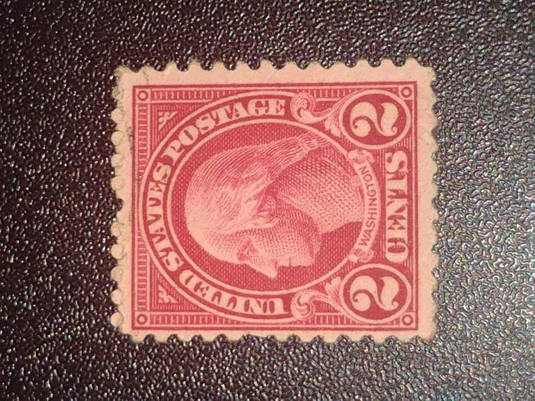 Very Rare George Washington Red 1923 2 Cent Stamp