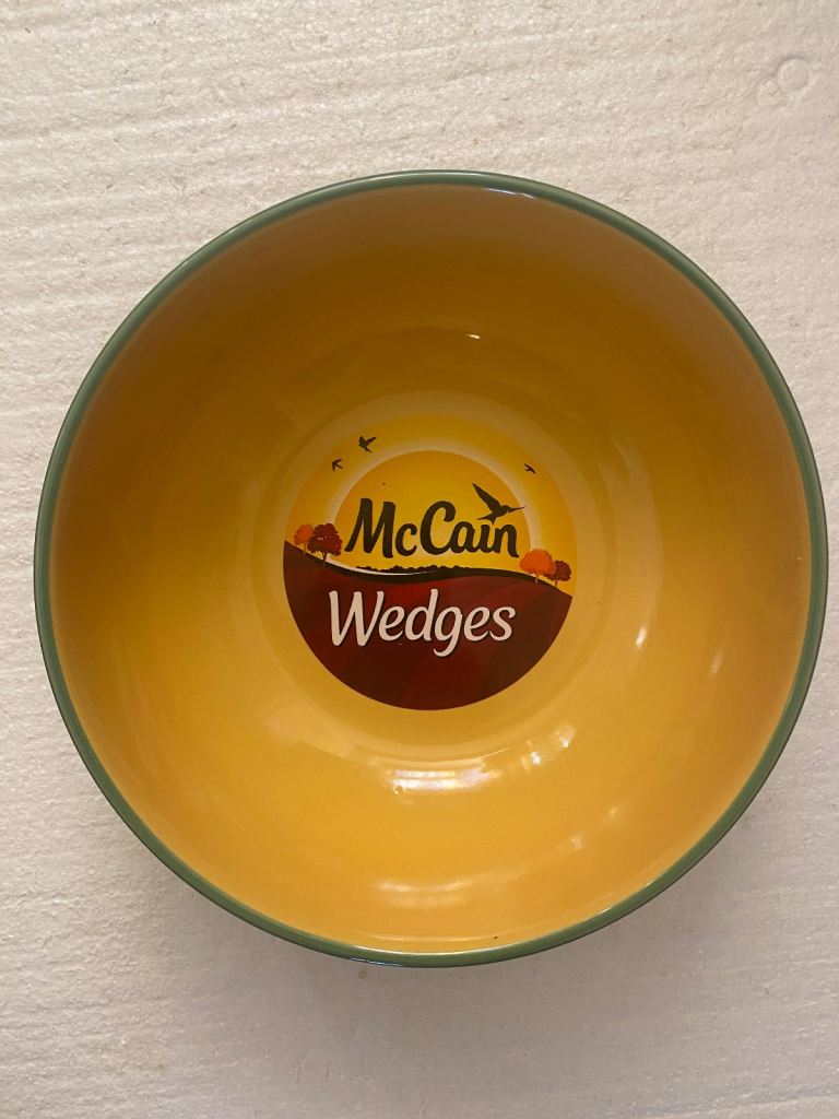 McCain wedges serving bowl set of 1 . 