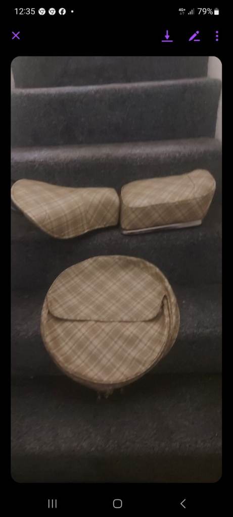 Vespa seat and wheel cover 