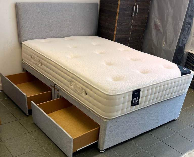 Super King Divan Bed with Mattress 🎄 Christmas Mega Deal 20% OFF | Same Day 🚚