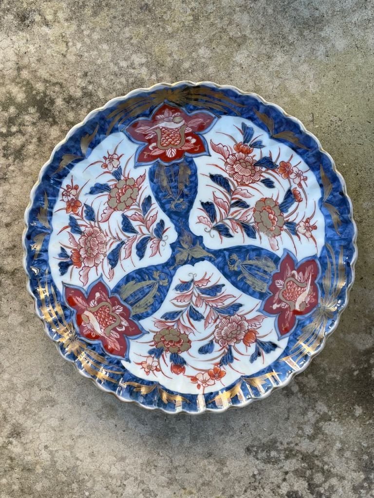 Antique Edo period Japanese plate 