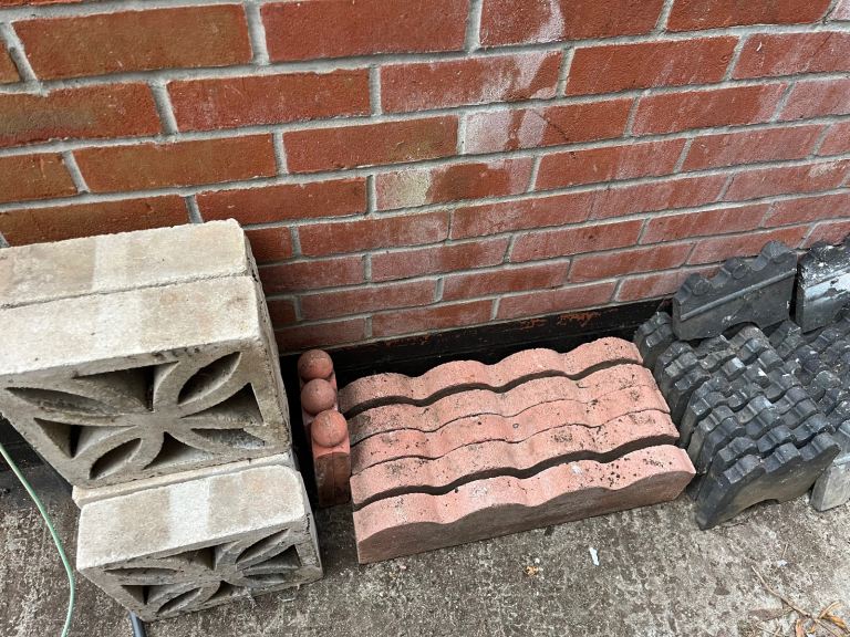 Various wall copings, edgings  & roof tiles 