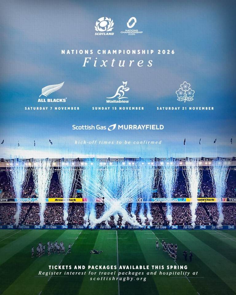 SCOTLAND v ALL BLACKS – MURRAYFIELD – 2 TICKETS – £320