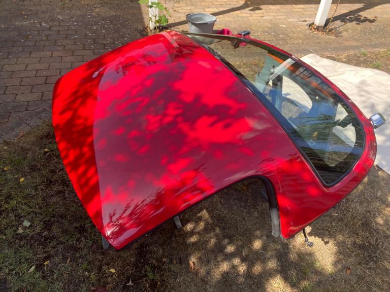 Red Mazda MX5 Hard top