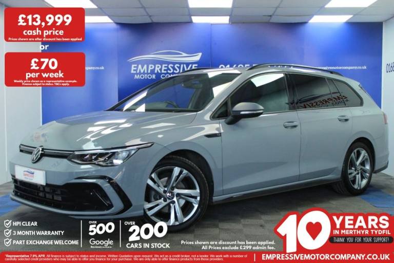 2021 21 VOLKSWAGEN GOLF 1.5 ETSI MHEV R-LINE ESTATE 5DR PETROL HYBRID DSG EURO 6