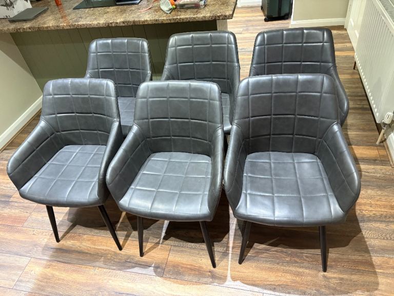 X6 Grey Dining Chairs