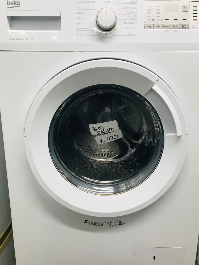 🚚 beko 8KG load big size drum washing machine can deliver £100