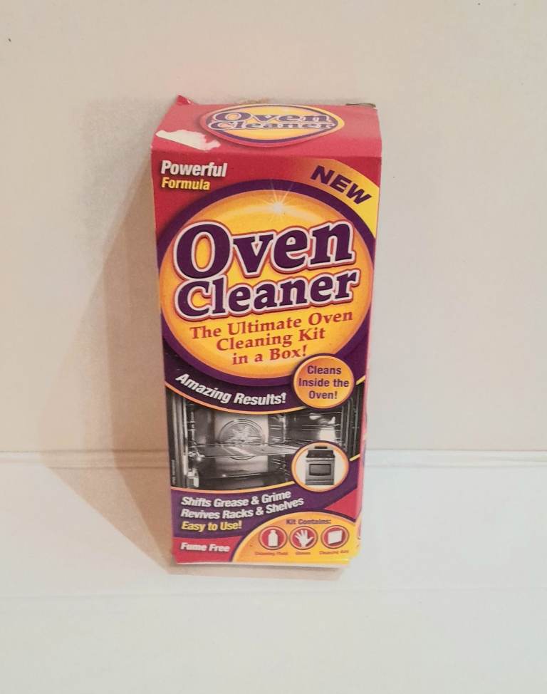 Oven Cleaner Liquid and Gloves set UNOPENED UNUSED GETS RID OF GRIME EASILY FROM OVENS