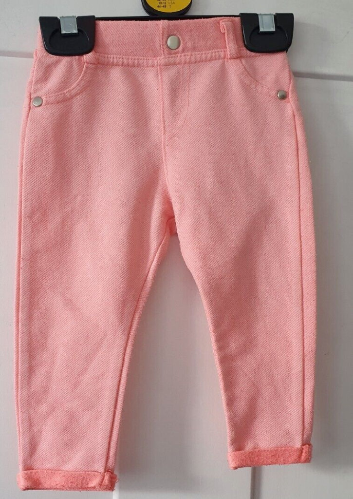 2x baby girl's leggings age 12-18 months