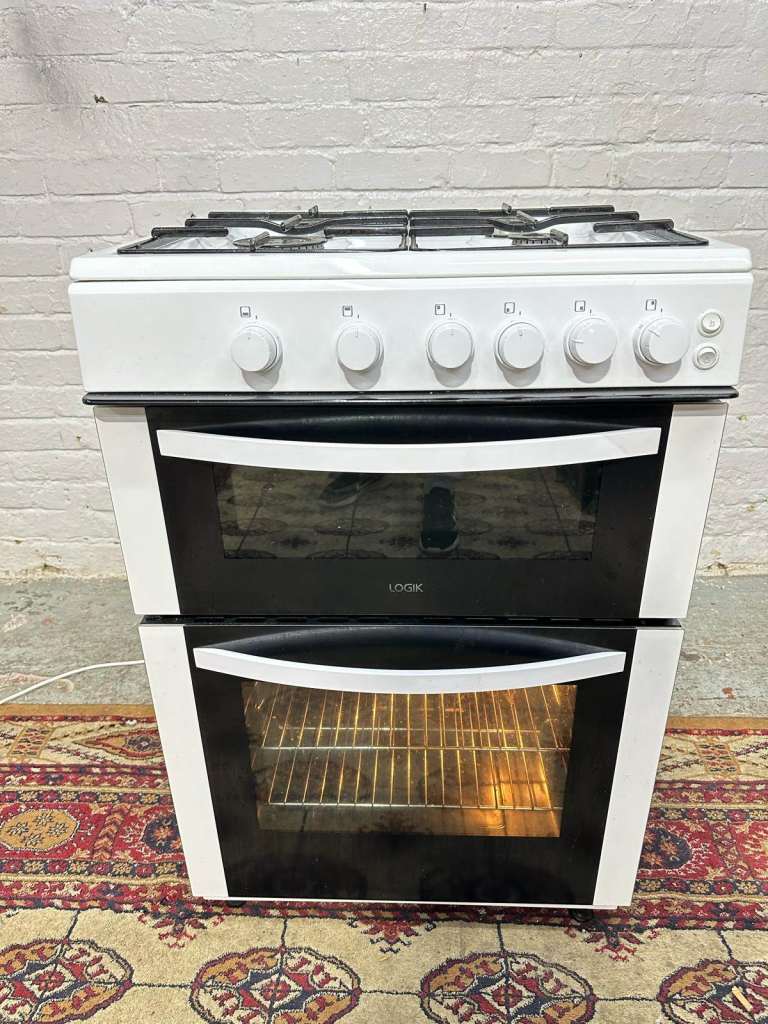 ✅🚐Beautiful Logik White 60 CM Gas Cooker With Oven/Grill