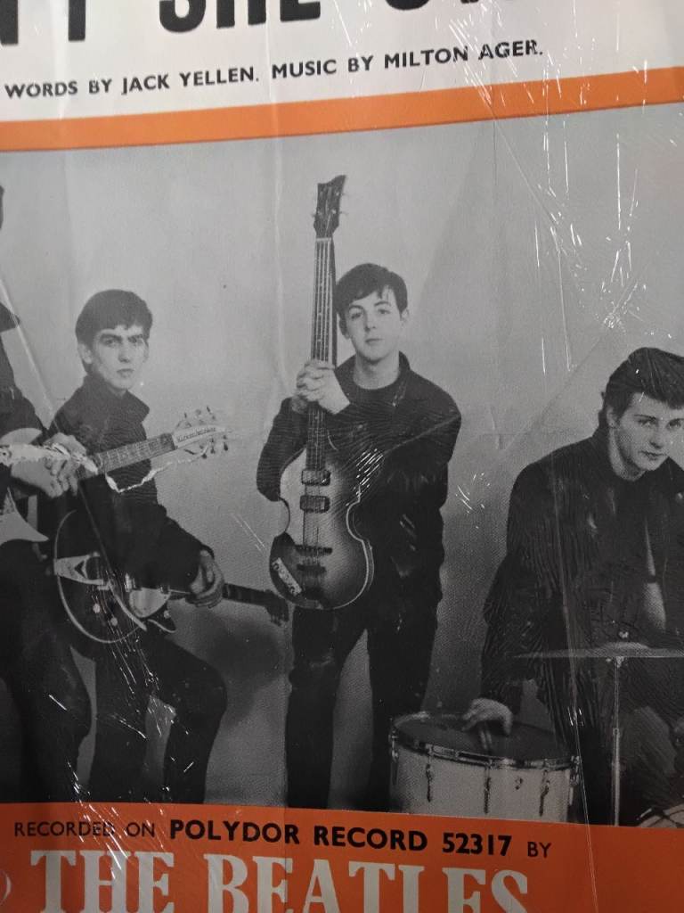 Beatles Aint she sweet sheet music.