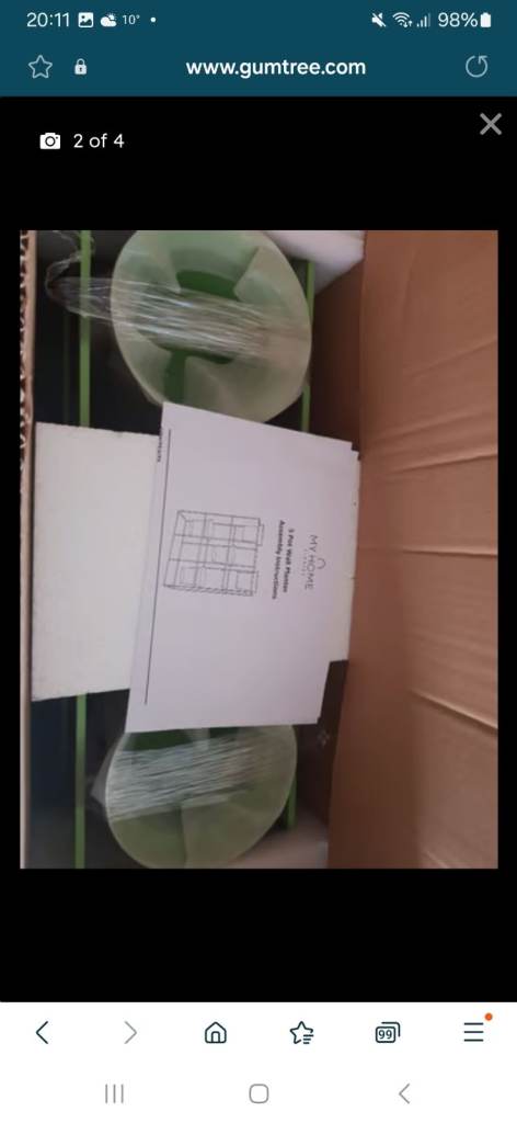 Brand new  my home stories. 5 pots wall planter  5 pots 3D wall stand