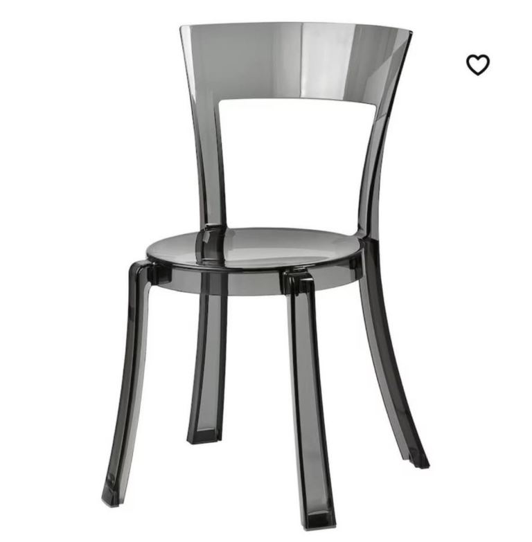 Dining Room Chairs transparent grey x 6 IKEA STEIN