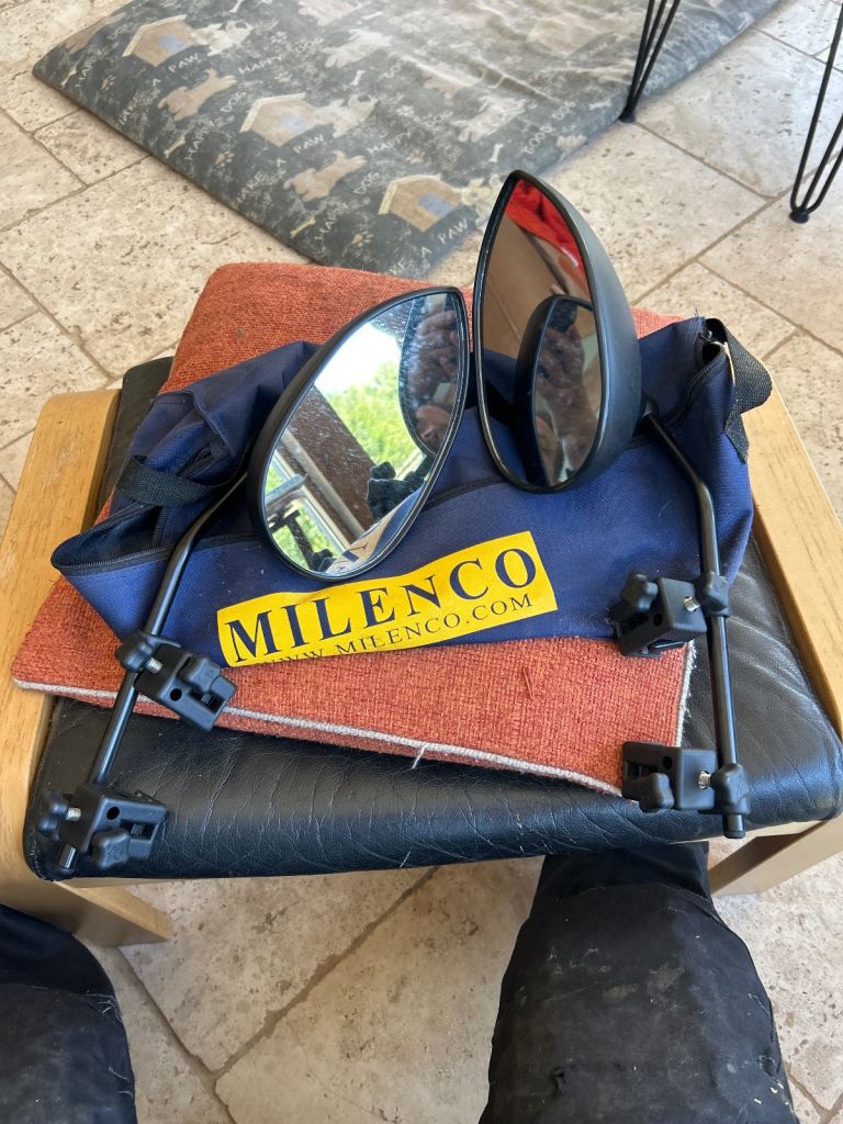 Milenco aero 3 caravan towing mirrors