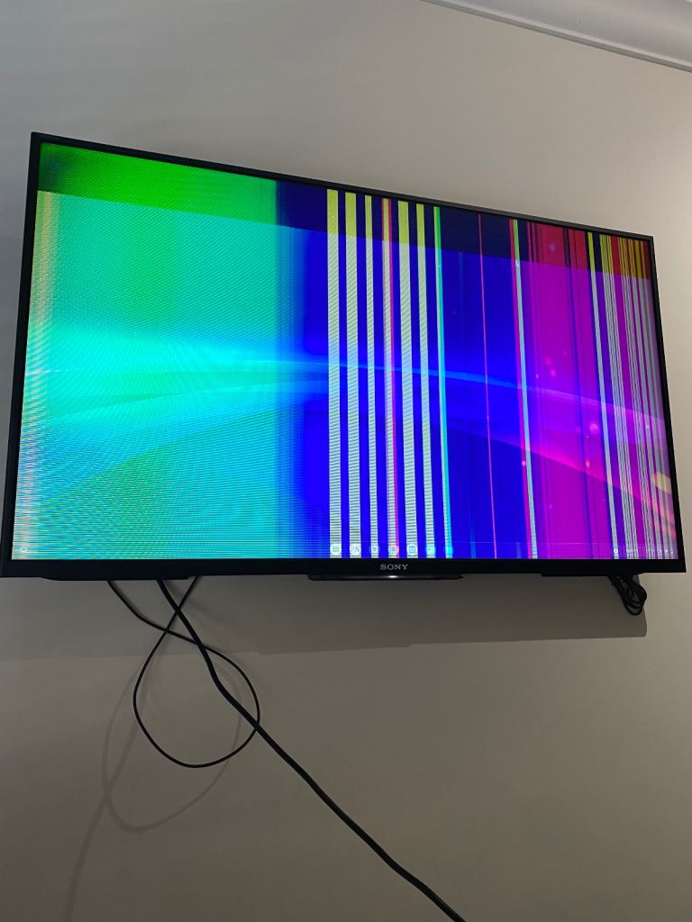 Sony Bravia 42 inch TV - Cracked Screen - For Parts or Repair