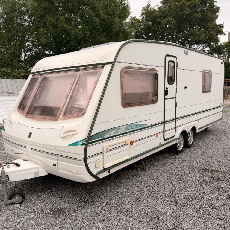 Abby caravan twin axle fixed bed