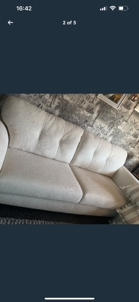 As new 4 and 3  seater sofas
