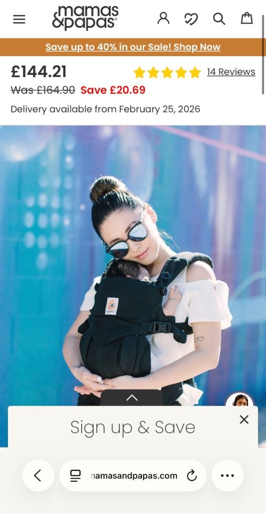Ergo baby- Baby Carrier 