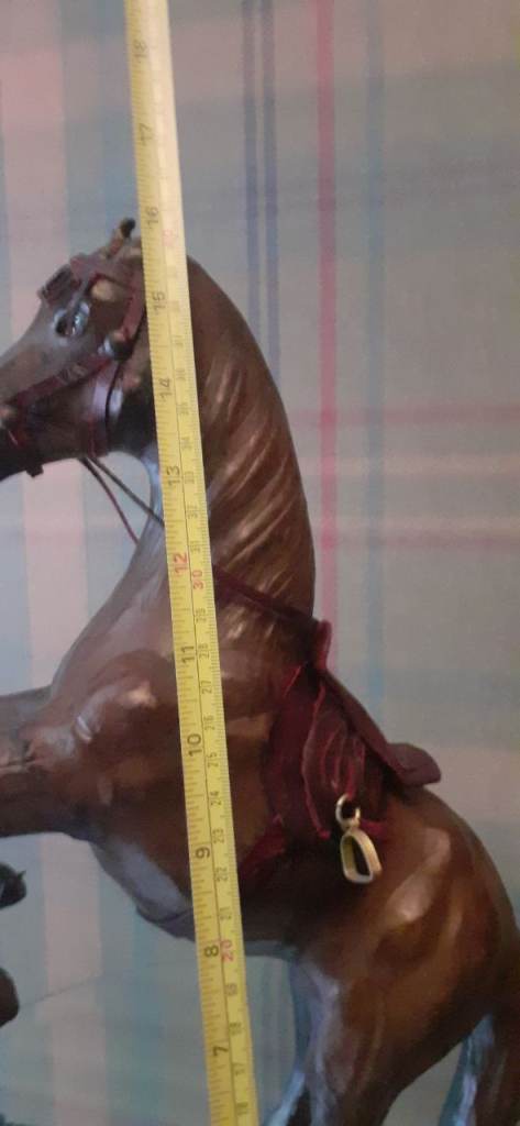 Vintage leather horse 