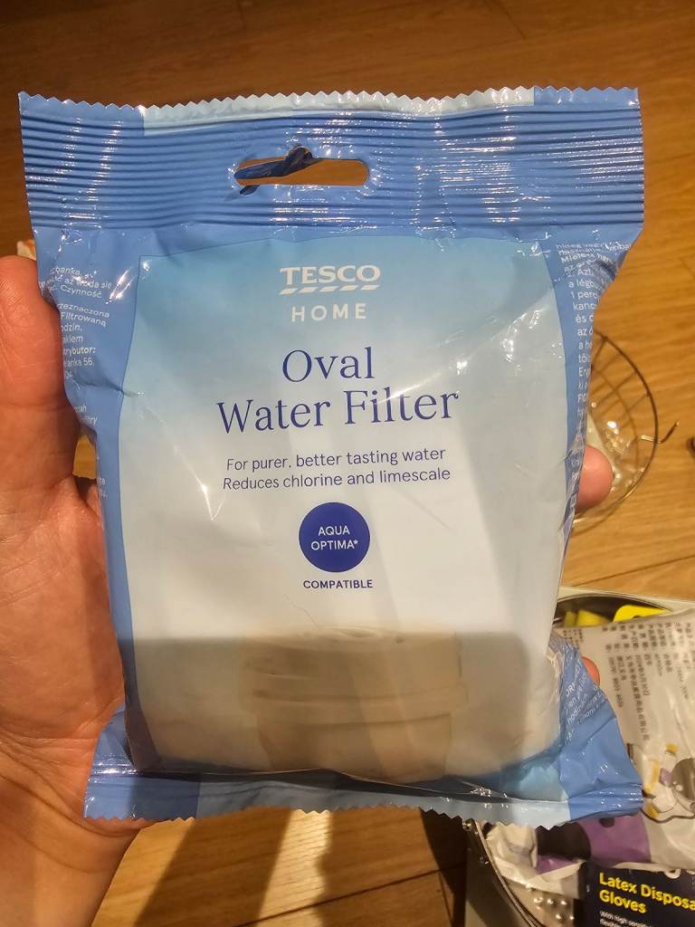 Tesco oval water filter, aqua  optima compatible 