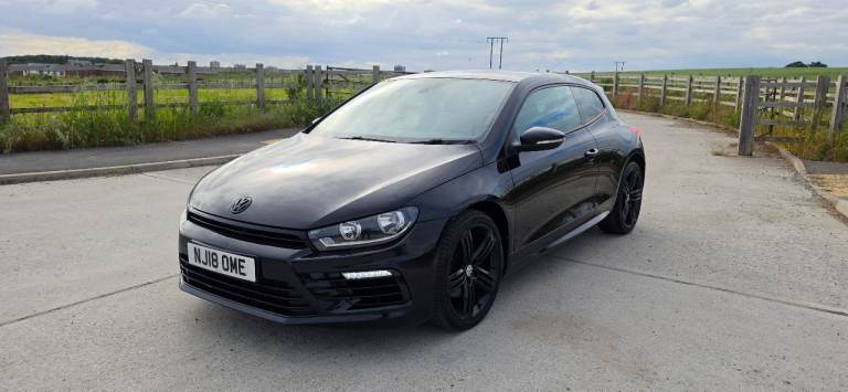 2018 18 VOLKSWAGEN SCIROCCO R LINE 2.0 TSI DSG | BLACK 3DR HATCHBACK PETROL AUTO