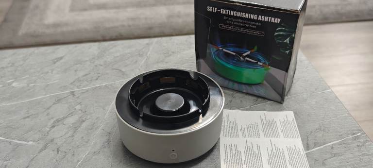 Electric Self Extinguishing Ashtray Air Purifier 
