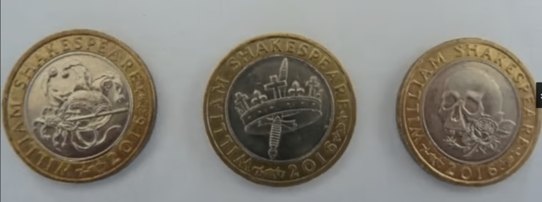 3 x £2 Pound Coins - Shakespeare 2016